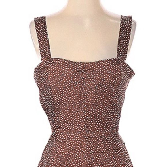 Cult Gaia Women's Brown Faye Silk Darted Dress Small HOST PICK❣️ - Picture 3 of 16